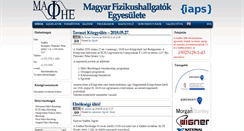 Desktop Screenshot of mafihe.hu